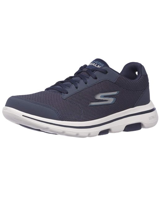Skechers Synthetic Gowalk 5 Demitasse-textured Knit Lace Up Performance Walking  Shoe Sneaker in Navy/Blue (Blue) for Men - Save 28% - Lyst