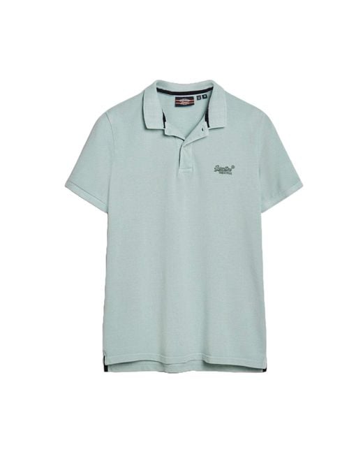 Superdry Green Vint Destroy Polo Shirt