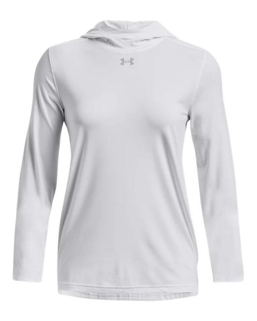 Under Armour Gray S Performance Long Sleeve Hoody White Xl