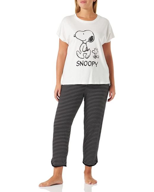 Pijama Capri algodón Snoopy de color Rojo |