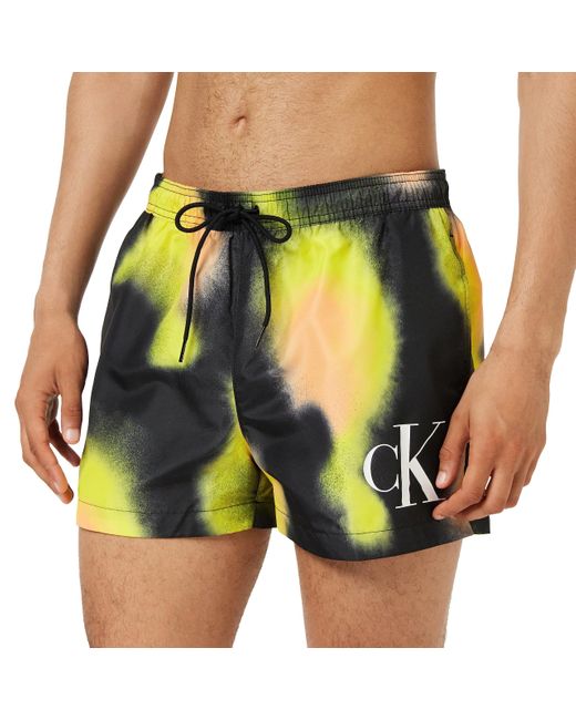 Calvin Klein Yellow Swimming Trunks Short for men