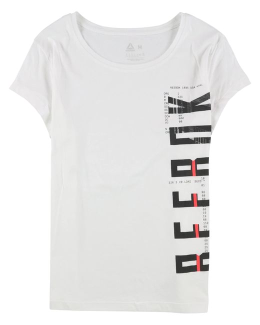 Reebok White S Logo Graphic T-shirt for men