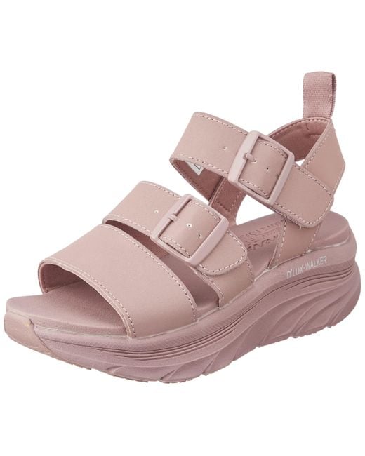 Skechers Pink D'lux Walker Retro Cosmos Sandal