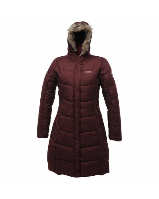 Regatta Red Great Outdoors S/ladies Heritage Blissfull Ii Waterproof Parka Jacket