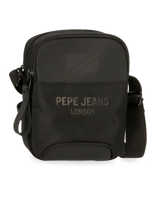 Pepe Jeans Black Bromley Luggage Messenger Bag for men