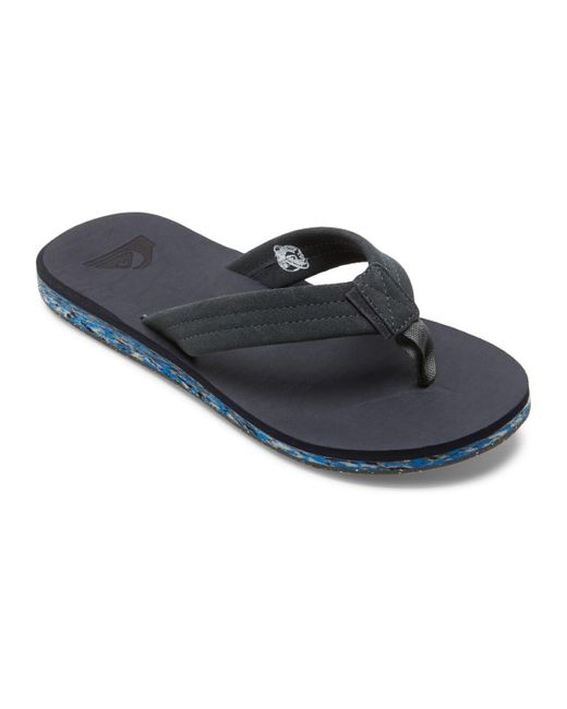 Quiksilver Blue Carver Suede Recycled Sandal for men