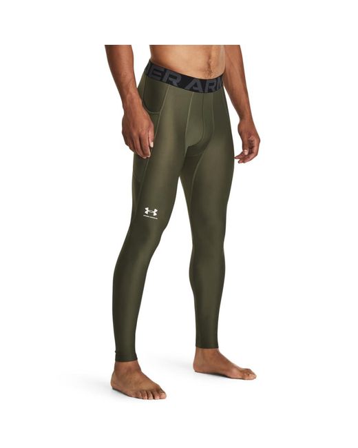 Under Armour Green Heatgear Leggings Marine Od for men