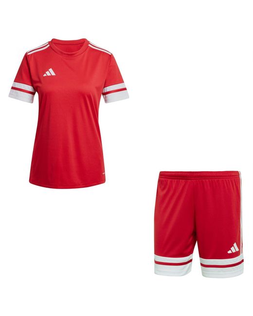 Adidas Red Trikot Set Squadra 25 JI9985+JJ0011 S