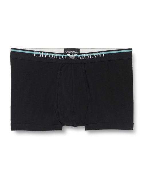 Underwear Trunk Underlined Logo Les Troncs Emporio Armani pour homme en coloris Noir Lyst