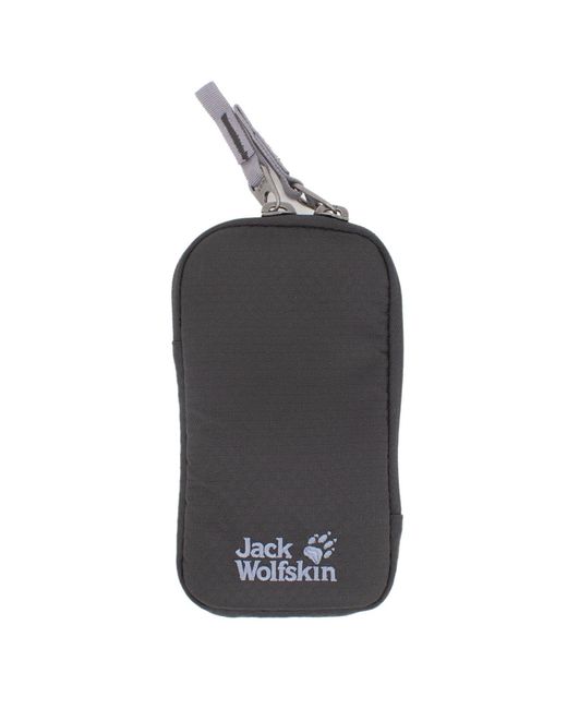 Jack Wolfskin Gray Ecoloader Smart Pouch Handy Tasche kleine Umhängetasche 8007101 Schwarz