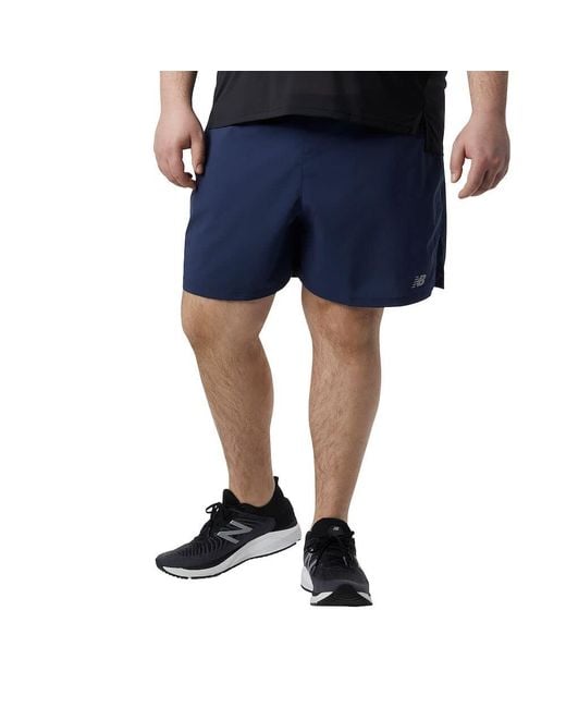 New Balance Blue Accelerate 5 Inch Short for men