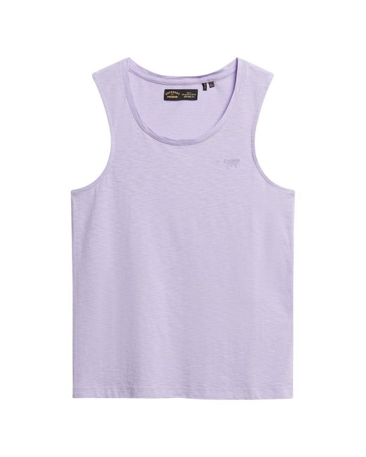 Superdry Scoop Sleeveless T-shirt S Purple