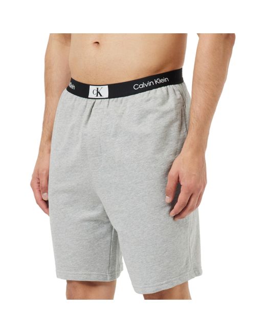 Hombre Pantalón de Pijama Corto Calvin Klein de hombre de color Gray