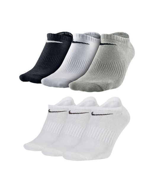 Performance SX4705 Lot de 6 paires de chaussettes pour baskets Blanc/noir Nike pour homme en coloris Multicolor