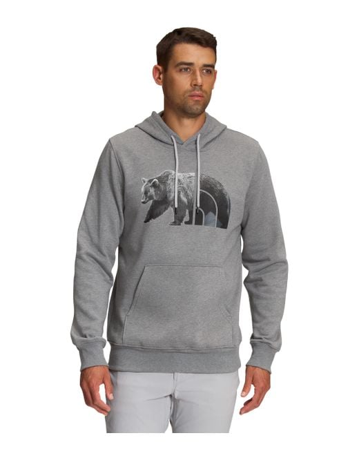 The North Face Gray Tnf Bear Pullover Hoodie for men