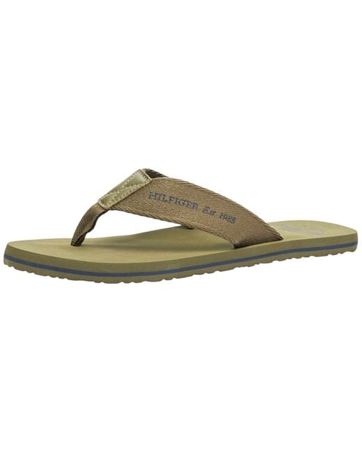 Tommy Hilfiger Hilfiger 85 Beach Sandaal Fm0fm05339 Flip Flops in het Black voor heren