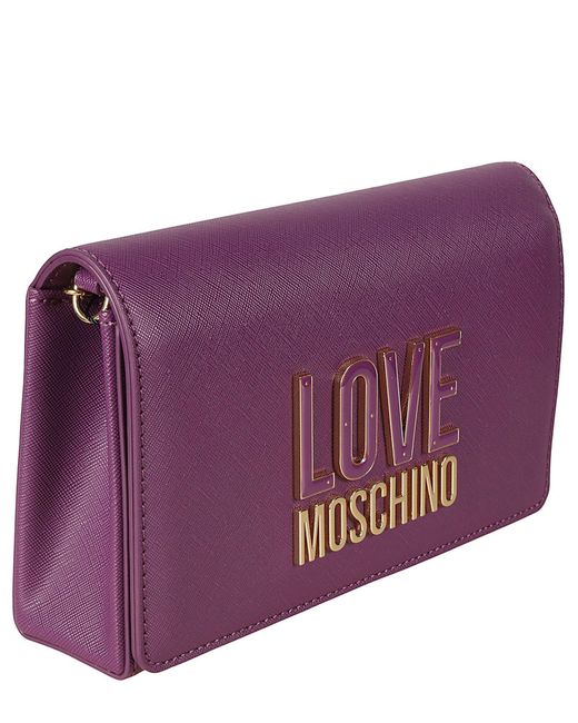 Borsa a tracolla di Love Moschino in Purple