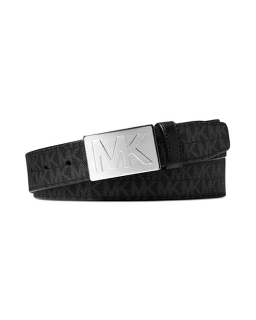 Cintura da uomo con logo MK nero di Michael Kors in Nero | Lyst