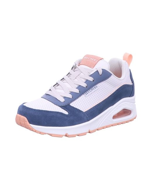 Skechers Blue Skecher Street UNO-2 Much Fun Sneaker 177105 WBLP blau/pink