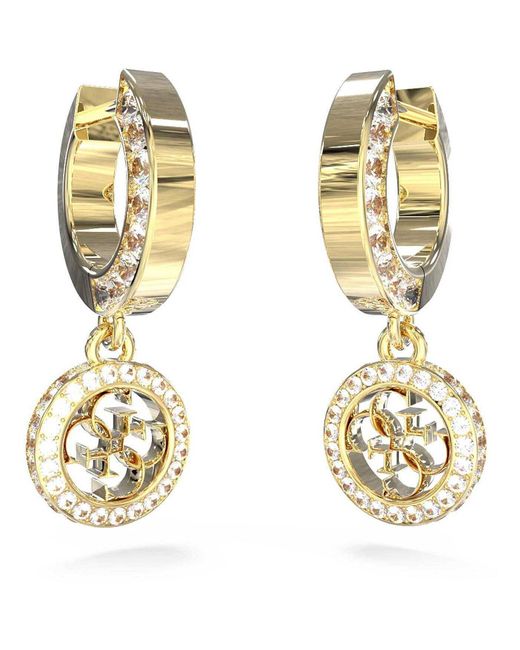 Orecchini 4G Crush JUBE04165JWYGT-U acciaio inossidabile di Guess in Metallic