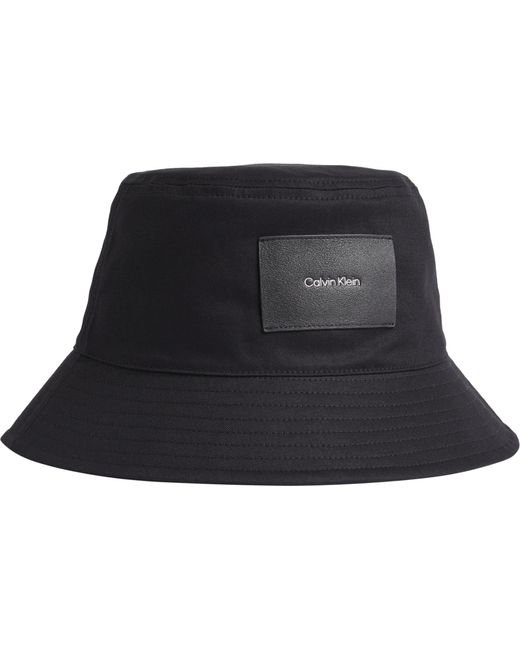 Cappello Patch Bucket di Calvin Klein in Black da Uomo