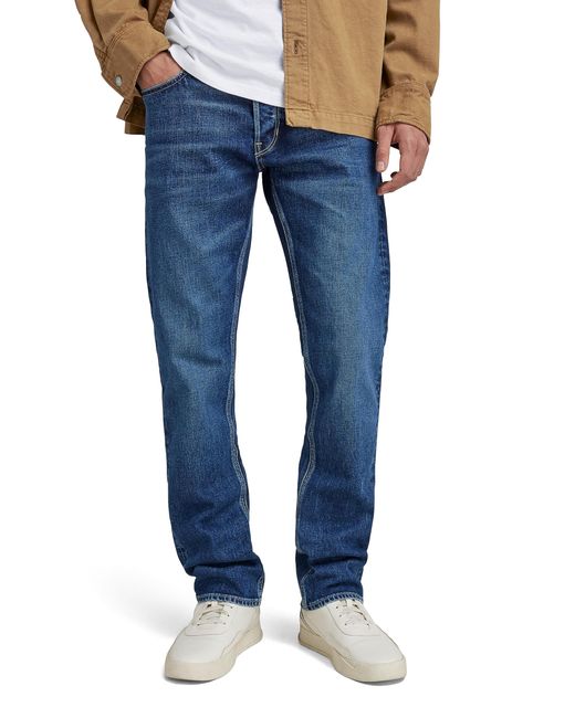Jeans Mosa Straight Para Hombre G-Star RAW de hombre de color Blue