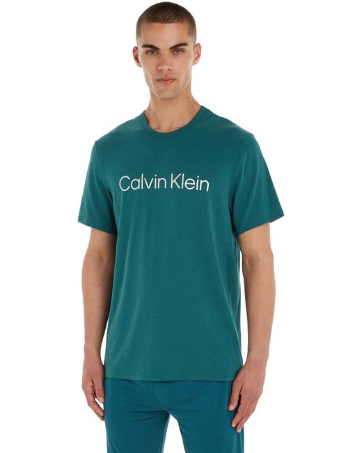 Calvin Klein S/s Crew Nk T-shirts in het Blue voor heren
