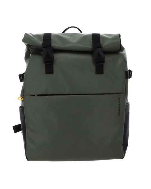 Mandarina Duck Rucksack Laptoprucksack mit Laptopfach Eco Coated Backpack Pine Green dunkelgrün
