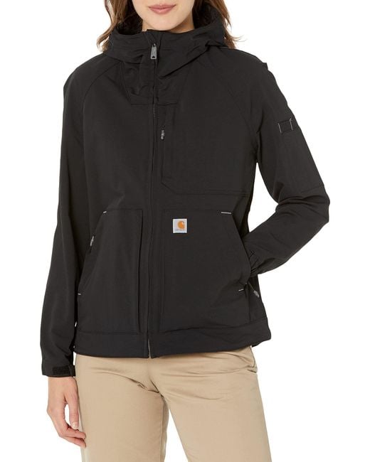 Carhartt S Super Dux Relaxed Fit Lightweight Hooded Jacket in Black | Lyst