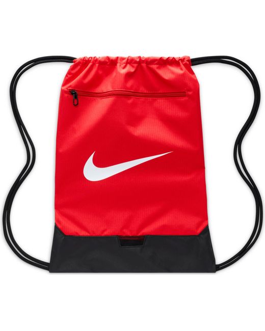 Nike Red Brasilia Gymsack Drawstring Bag