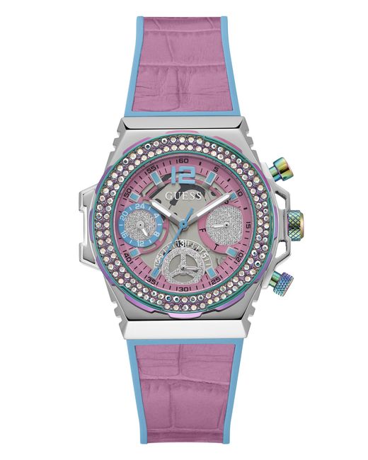 Guess Multicolor Two-tone Strap Turquoise Dial Two-tone