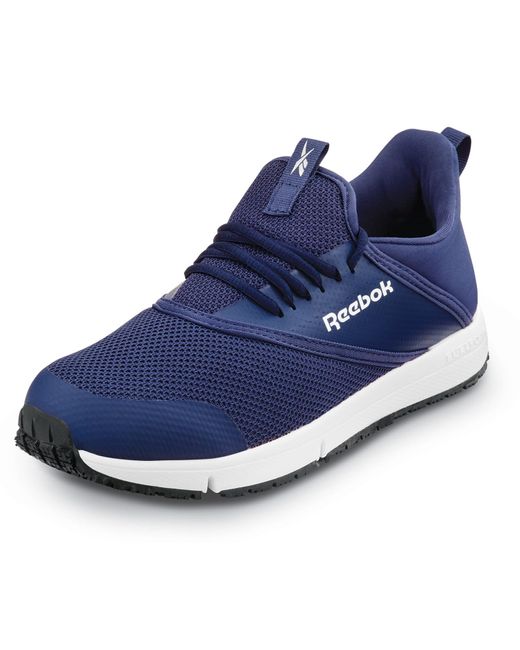 Reebok Blue Work Daystart Steel Toe Cap Eh Maxtrax Non Slip Low Athletic Work Shoe