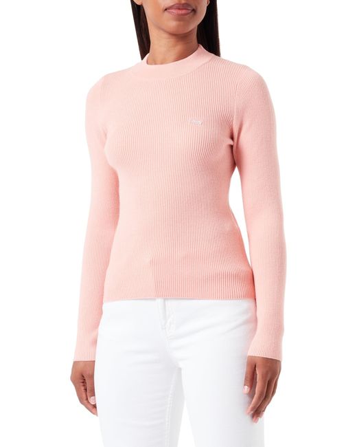 Crew Rib Sweater Sweat-shirt Levi's en coloris Pink