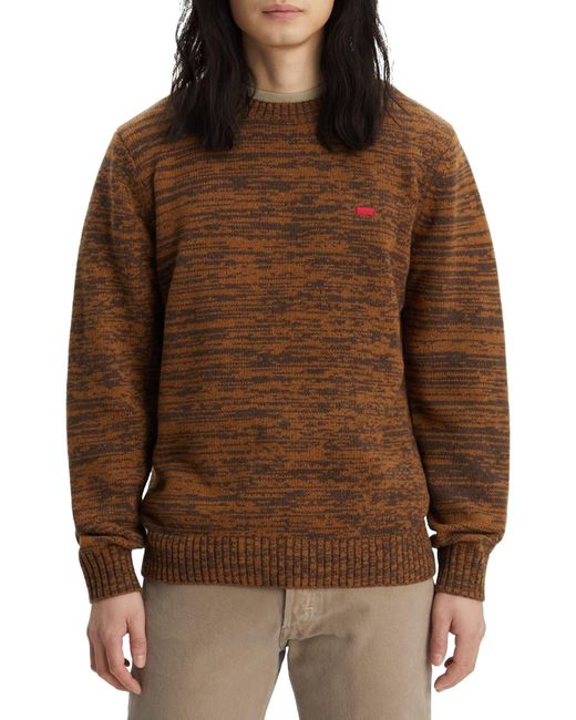 Levi's Brown Original Housemark Sweater Sweatshirt for men