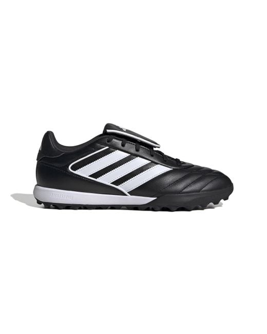 Reboot moderno con tomaia in pelle e suola in gomma per erba di Adidas in Black da Uomo