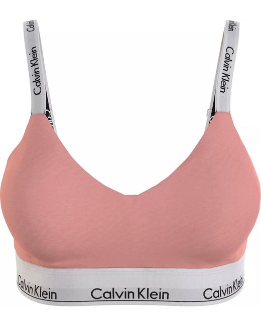 Calvin Klein Pink BH Bralette,Rosa