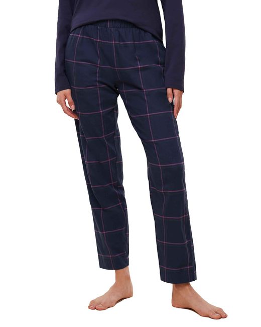 Triumph Blue Mix & Match Tapered Trouser Flannel 01 X Pajama Bottom