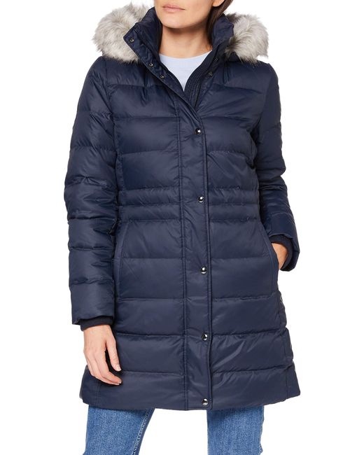 tommy hilfiger blue new tyra down coat