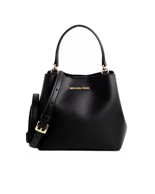 Michael kors black bucket purse sale