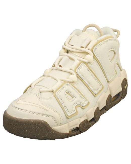 Nike Natural Air More Uptempo 96 Mens Fashion Trainers In Coconut Milk - 7.5 Uk for men