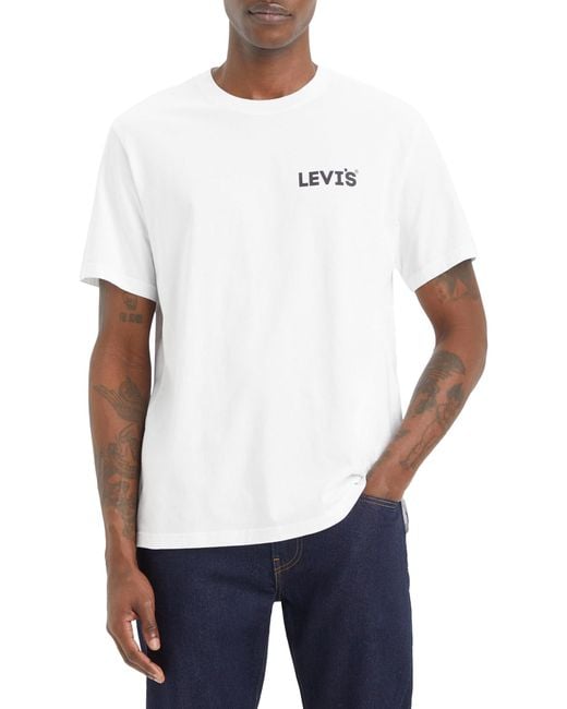 Levi's Ss Relaxed Fit Tee T-Shirt in White für Herren
