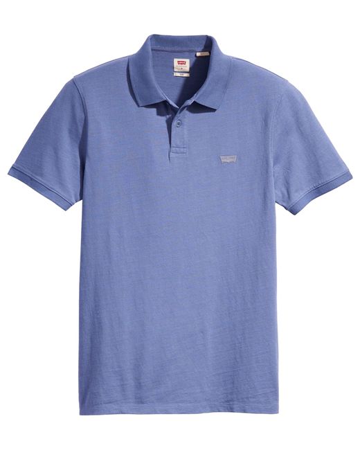 Levi's Blue Slim Housemark Polo Shirt for men