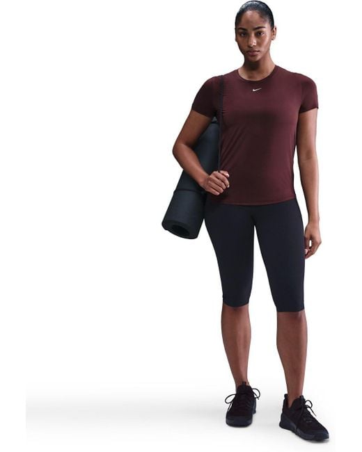 Nike Purple One Classic Df Ss Wt T-Shirt