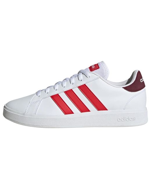 Adidas Red Grand Court Td Lifestyle Court Casual Sneakers for men