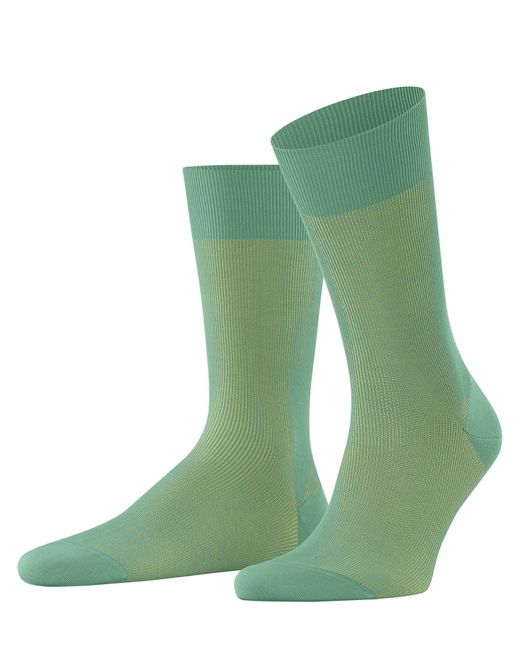 FALKE Fine Shadow M So Cotton Patterned 1 Pair Socks in Green | Lyst UK