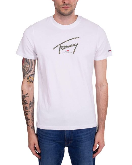 Tommy Hilfiger Tommy Hilfiger Jeans T-shirt Uomo - White for men
