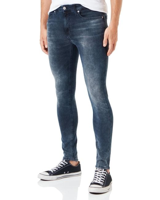Calvin Klein Blue Jeans Super Skinny Stretch for men