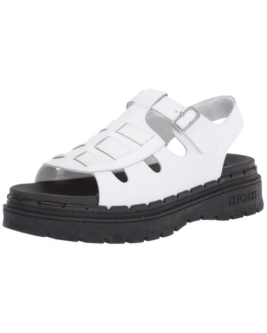 Skechers White Womens Fisherman Sandal