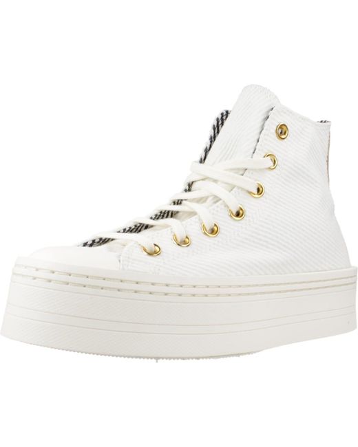 Converse Chuck Taylor All Star Modern Lift Hi Wit Wit 39,5 Eu in het White