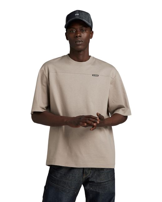 G-Star RAW Boxy Base 2.0 R T T-shirts in het Natural voor heren